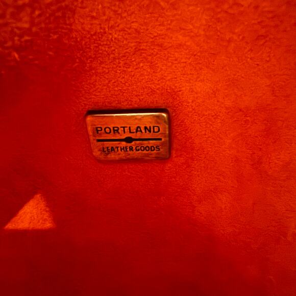 Portland Leather goods SLOUCHY SHOULDER BAG Orange Koi Large purse - Picture 9 of 11